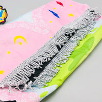 Kids Prayer Rug Mat With Prayer Beads - Pink