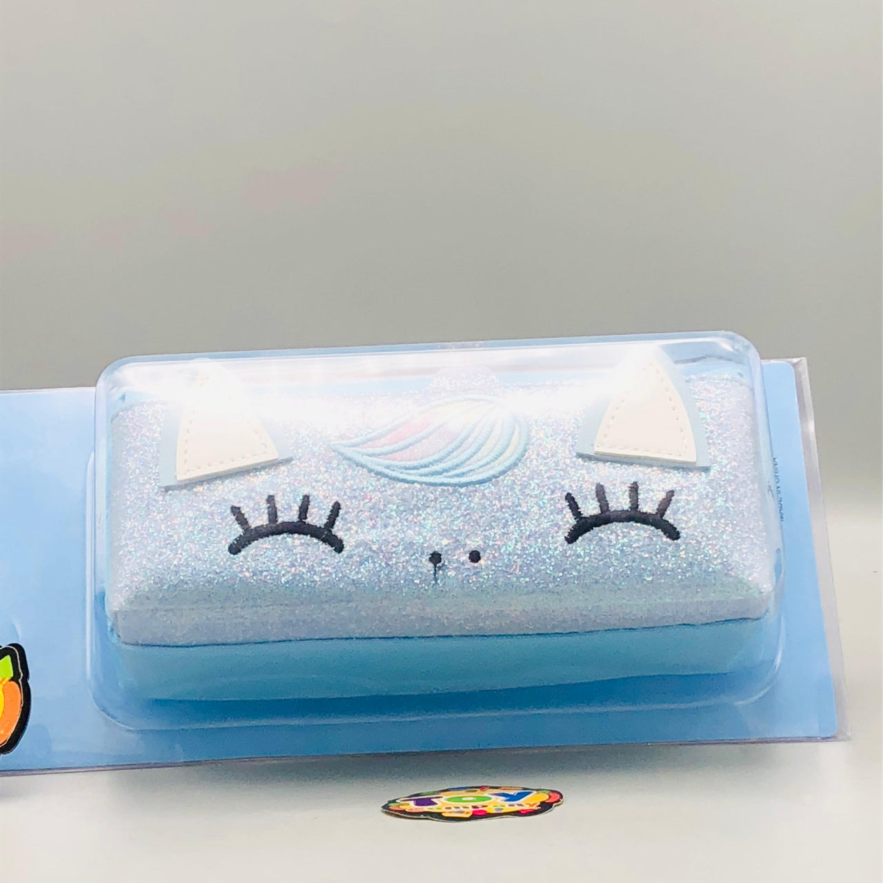 Premium Unicorn Themed Kids Pencil Pouch - Blue