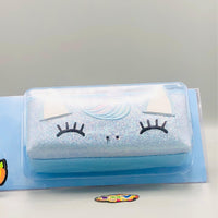 Premium Unicorn Themed Kids Pencil Pouch - Blue