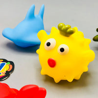 5Pcs Vinyl Sea Animal Baby Bath Toys - Assortment