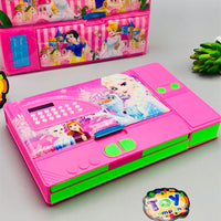 Jumbo Geometry Box With Calculator For Girls - Assortment