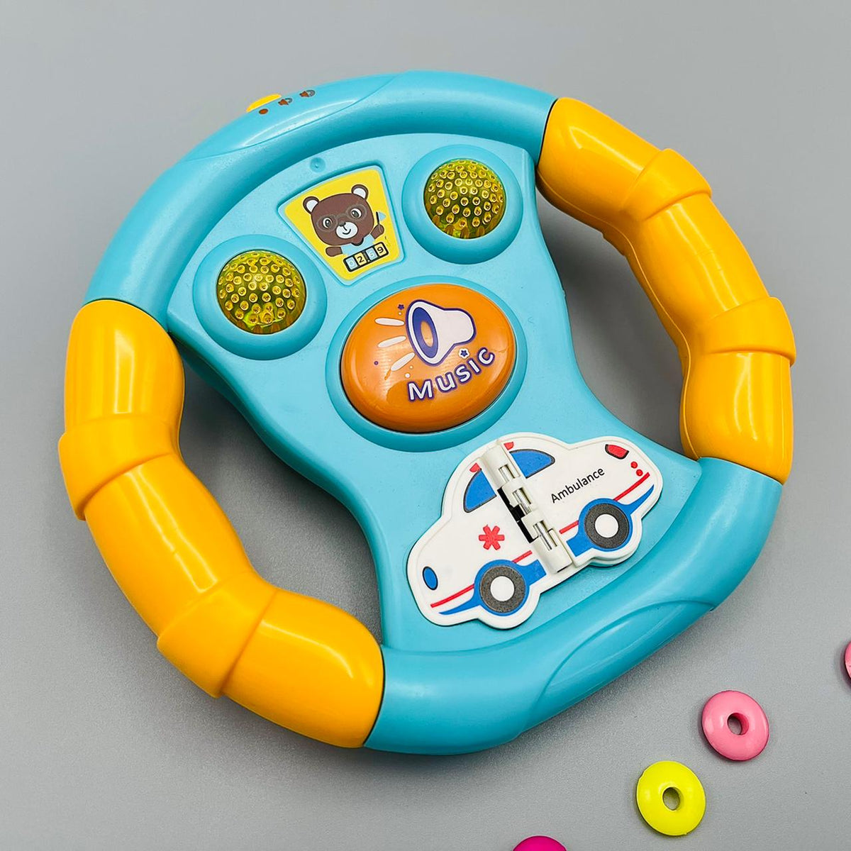 Music Party Set - Bunny Car & Steering Wheel