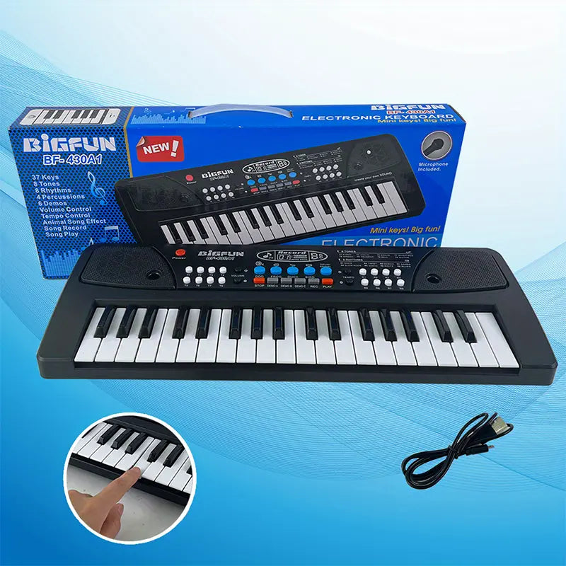 Big Fun 37 Keys Electronic Keyboard With Microphone