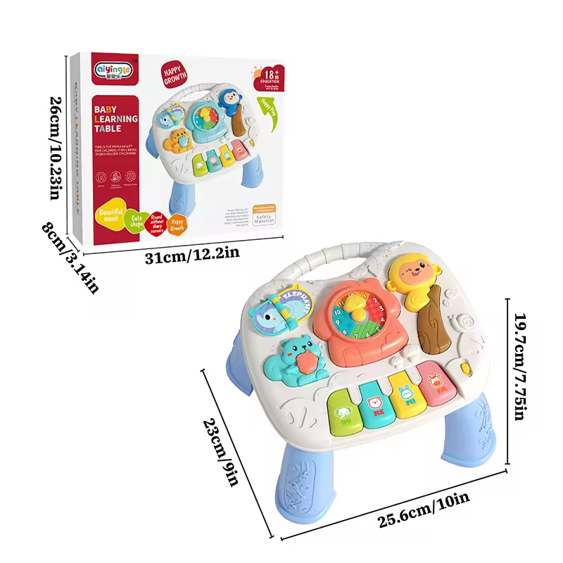 Multi-Functional Baby Musical Learning Activity Table - Blue