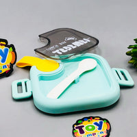750ml Plastic Lunch Box With Food Scissor & Spoon - Pink