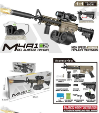 89cm Electric M4A1 Gel Blaster Shooting Gun With Smoke Muffler