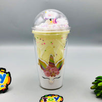 Double-Walled Snowflake Ice-cream Sipper Mug