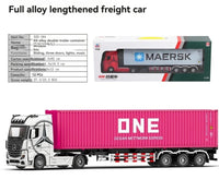 1:24 Diecast Metal Transport Container Truck