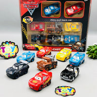 8Pcs Diecast Mini McQueen Pullback Cars Set