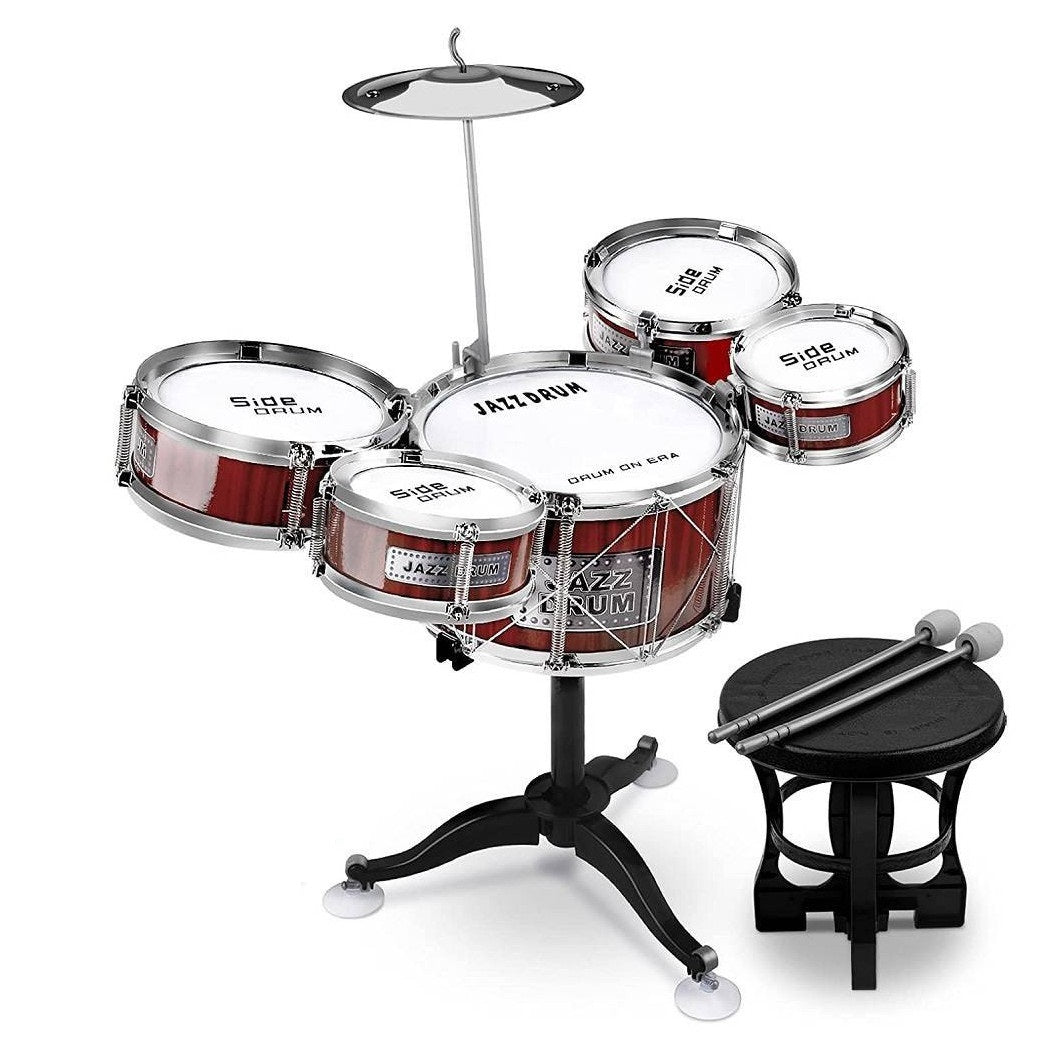 8Pcs Kids Mini Music Jazz Drums With Instruments