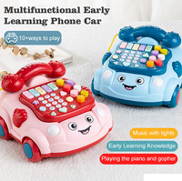 Kids Multi-functional Pull Along Musical Telephone