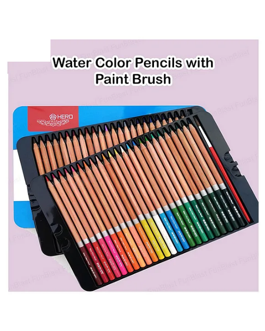 48Pcs Water Color Pencils Set With Tin Box