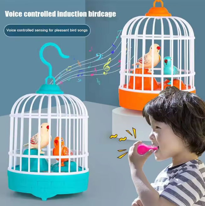 Hand Sensored Repeating Function Bird Cage Toy
