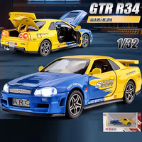 1:32 Diecast Nissan Skyline GTR R34 Model
