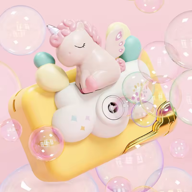 Kids Dream Unicorn Colorful Bubble Camera