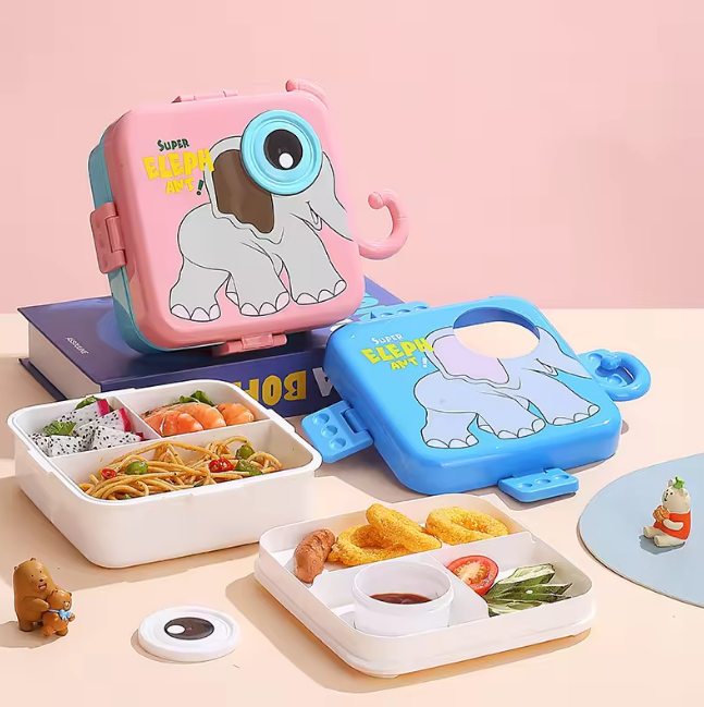 Premium Plastic Elephant Eye Lunch Box