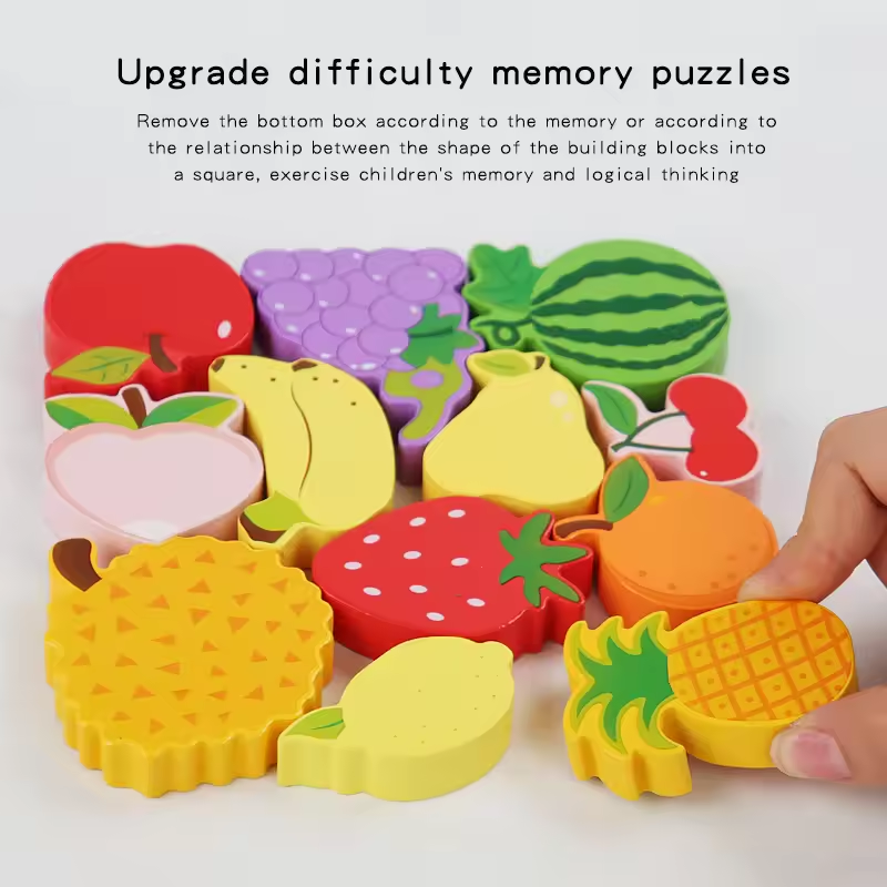 Toddlers Premium Fruit Themed Solid Puzzle