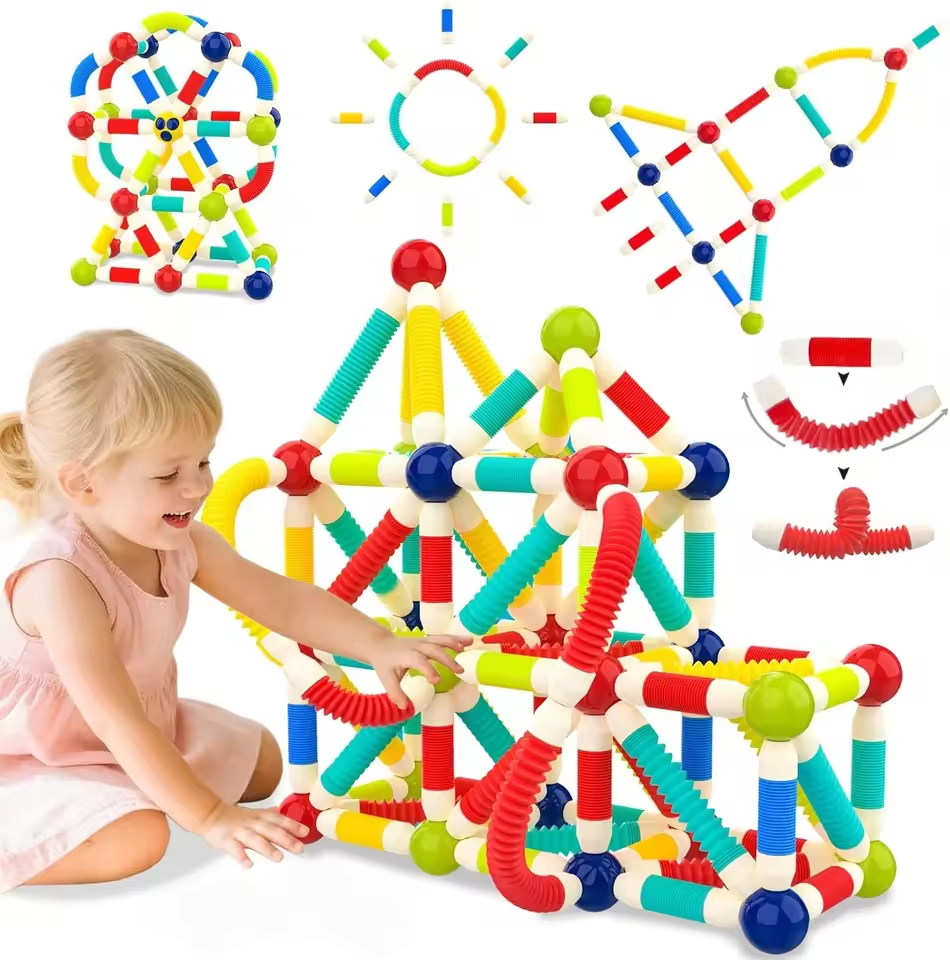 38Pcs Premium Magnetic Pop Sticks Building Blocks