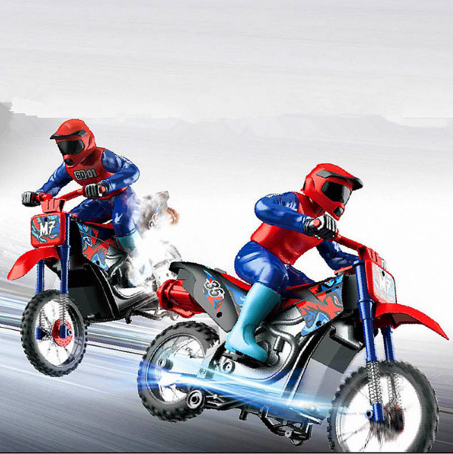 2.4GHz RC Stunt Spray Motorbike