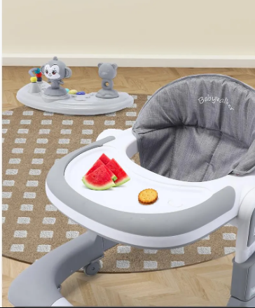 Multi-functional 3in1 Baby Monkey Musical Walker - Gray