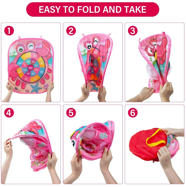 3in1 Kids Foldable Classic Tossing Game Board