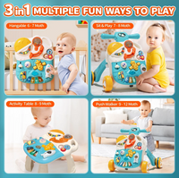 3in1 Baby Musical Walker & Activity Table - Blue