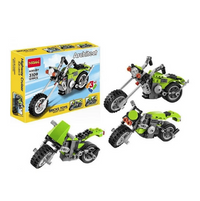 DIY 3in1 Harley Cruiser Lego Bricks Set - 129+Pcs