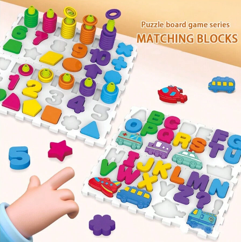 4in1 Kids Number & Letter Learning Board