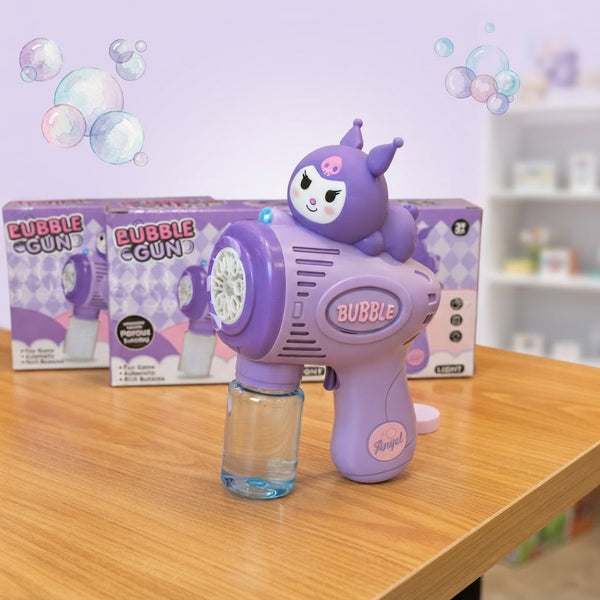 8 Holes Cute Kuromi Colorful Bubble Gun