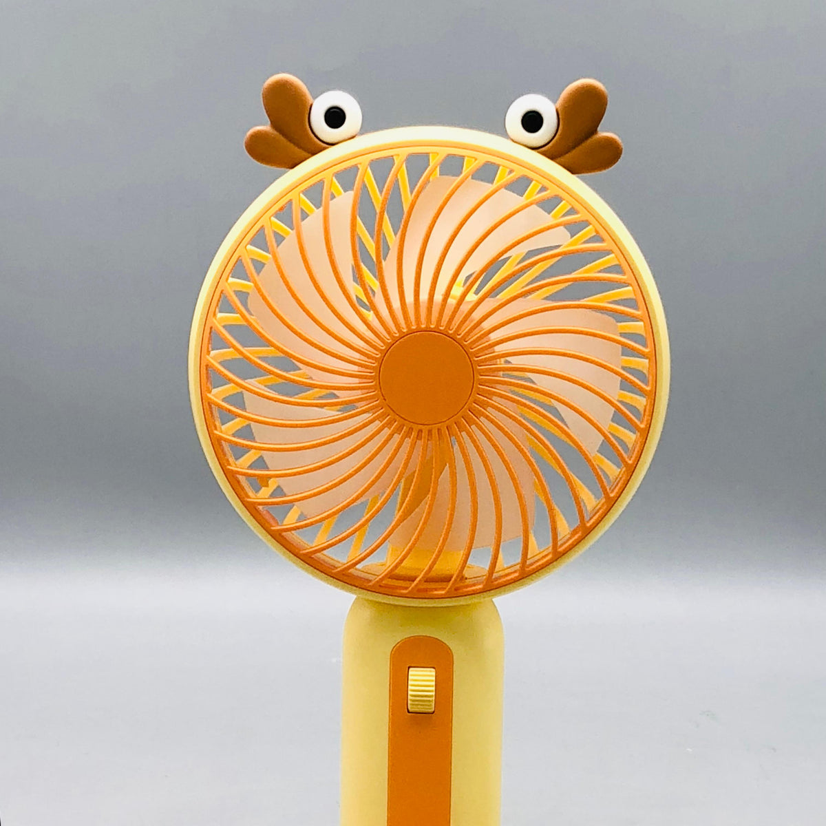 8" Rechargeable Frog Theme Cooling Fan With Light