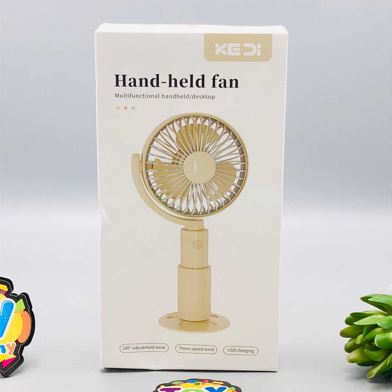 8" Rechargeable Movable Head Tabletop Cooling Fan