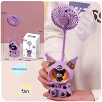 Kuromi Flexible Table Fan With Sharpener