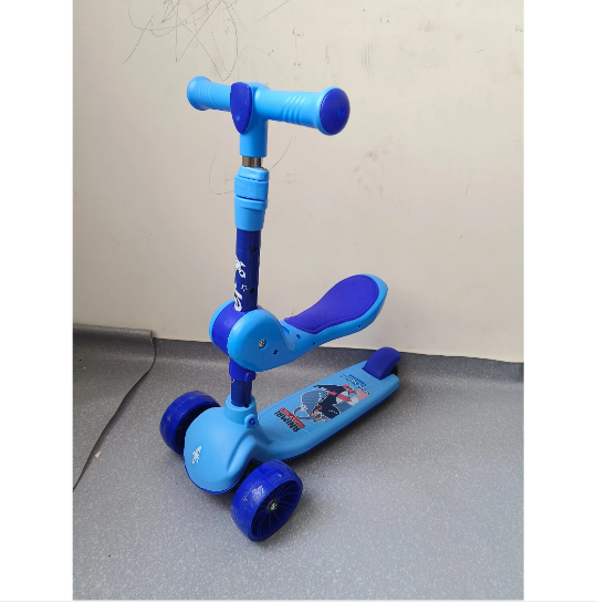 2in1 Adjustable Height Kids Scooter - Blue