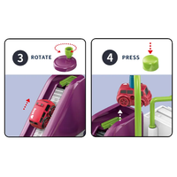 Manual Adventure Car Track Set - 2 Assorted Cars