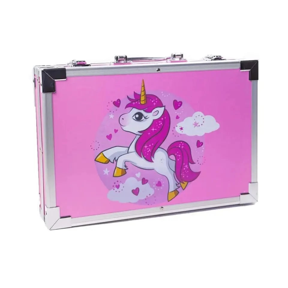 145Pcs Premium Unicorn Themed Kids Painting Kit Briefcase