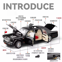 1:24 Diecast HongQi L9 Luxury Limousine Model