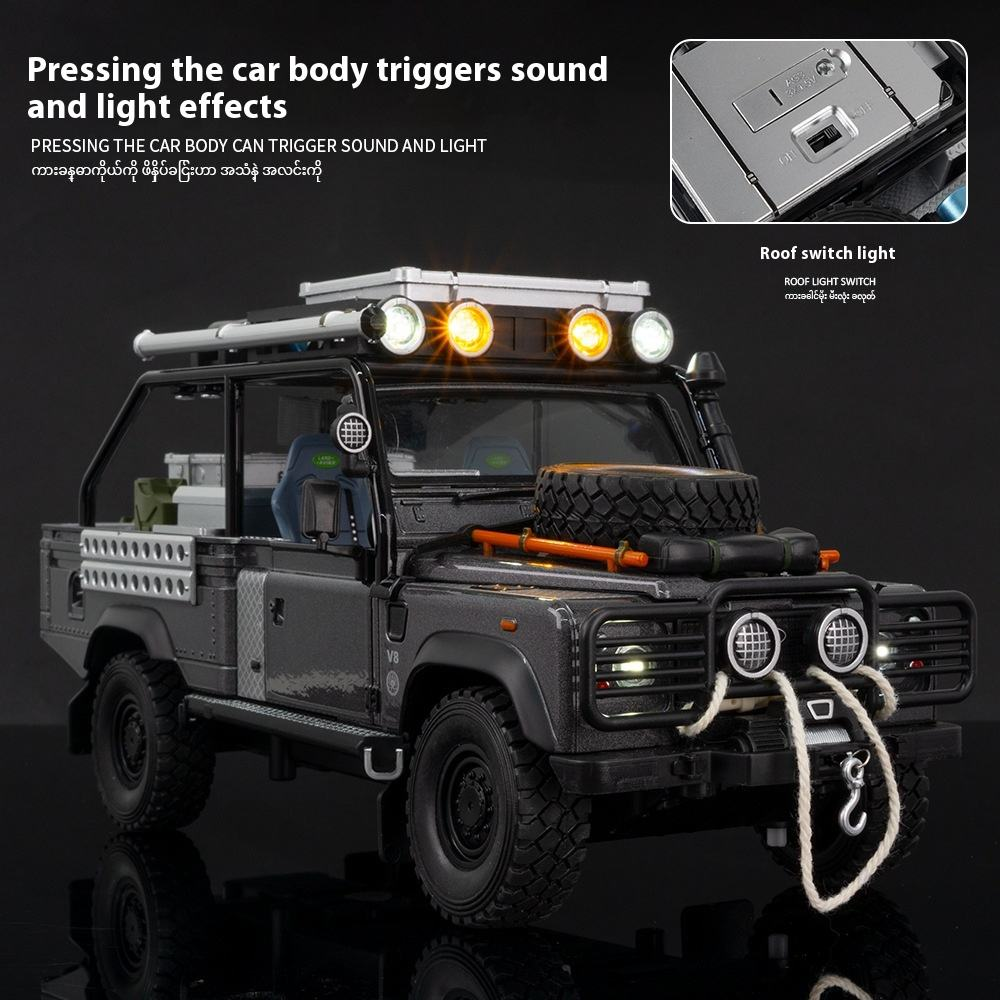 1:24 Diecast Land Rover Defender 110 Off-Road Model