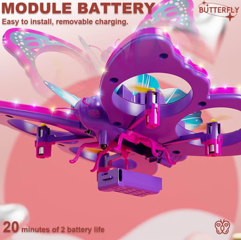 2.4G RC Magic Wand Flying Butterfly With Lights