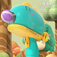 Manual Dinosaur Sticky Ball Shooting Gun With Plush Target