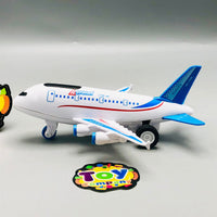 Friction Power Passenger Plane With Light & Sound - 1Pc