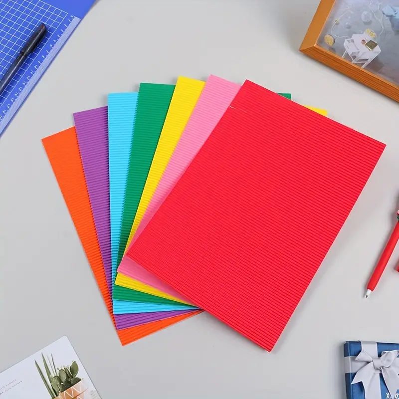 10Pcs DIY Corrugated Art & Craft Paper Sheet
