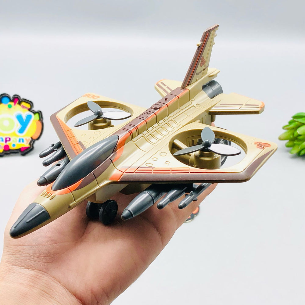 1Pc ABS Inertial Fighter Plane Toy
