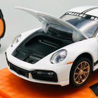 1:32 Diecast Porsche 911 Turbo S With Acrylic Display Box - White