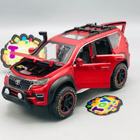 1:24 Diecast Toyota Land Cruiser Prado Off-Road Red Red - Minor Fault
