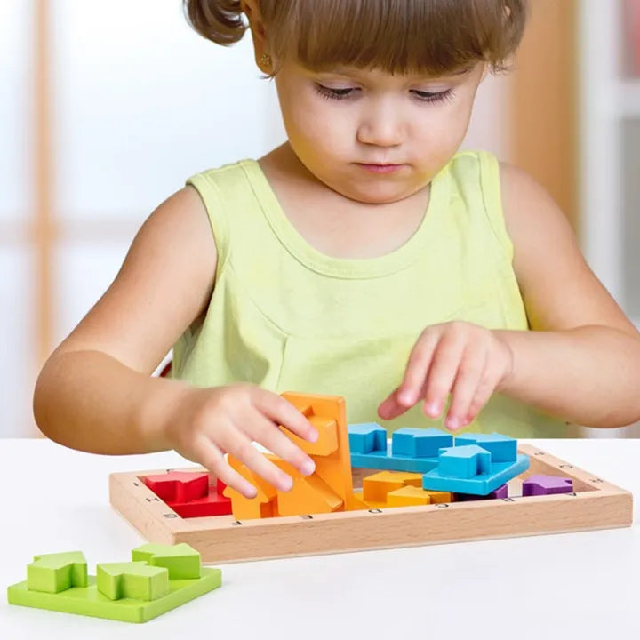 Kids Wooden Puzzle Arrow Design Game