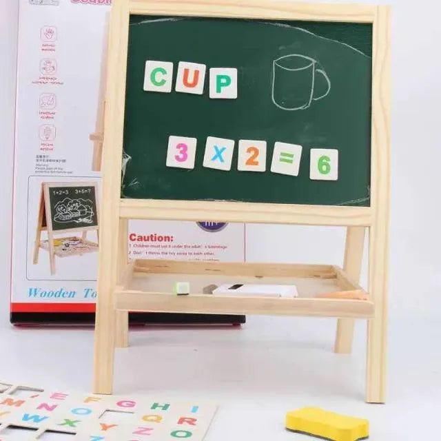 Multi-functional Wooden Double Sided Sketchpad