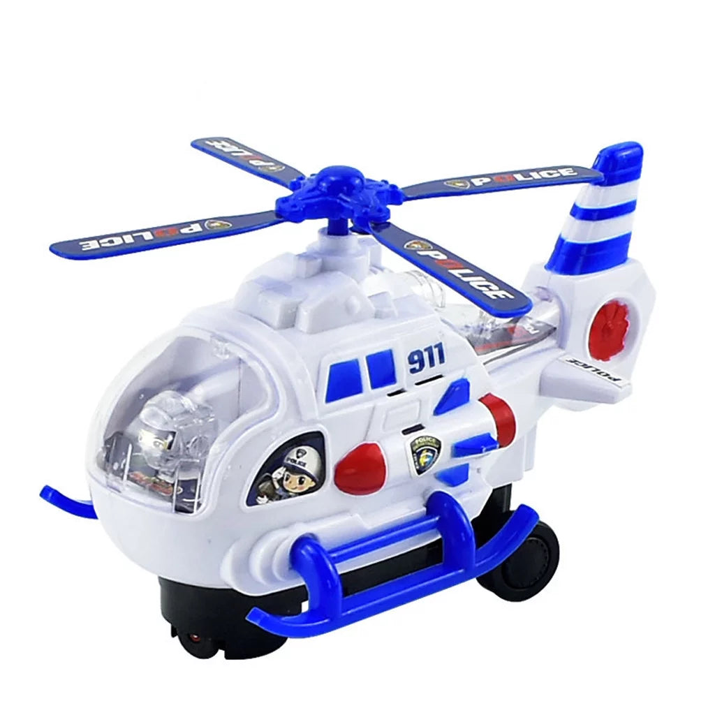 Electric Police Helicopter With Lights & Sound