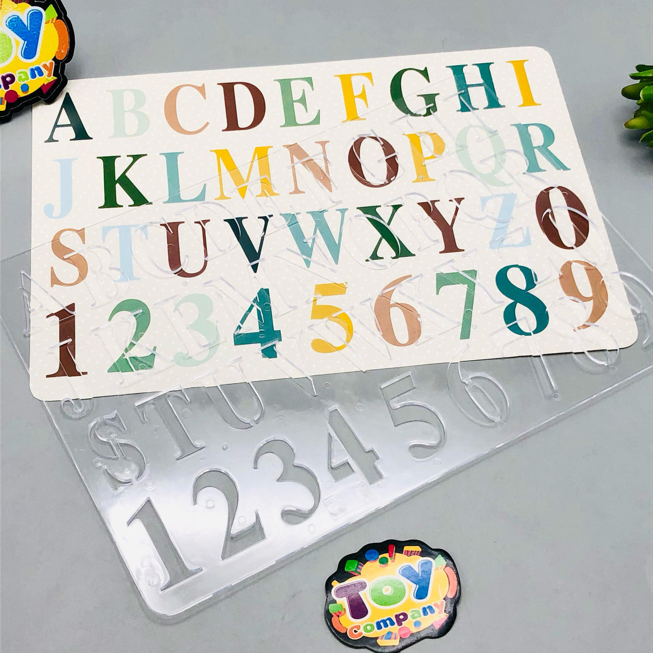 A-Z Capital Alphabet & Numbers Stencil Set