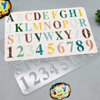 A-Z Capital Alphabet & Numbers Stencil Set