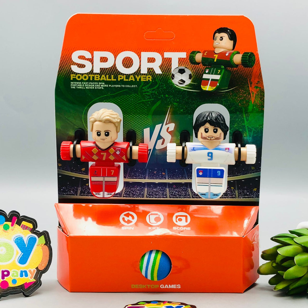 Football Squeeze To Spin Tabletop Game